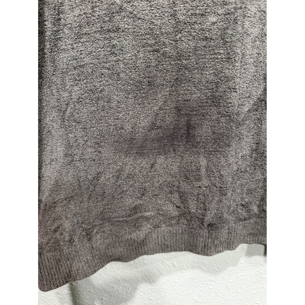 Barefoot Dreams CozyChic Ultra Lite Tunic Sweater XL Gray V-Neck Soft Loungewear - Picture 3 of 8